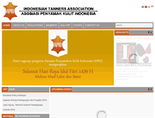 Tablet Screenshot of indonesiantanners.com